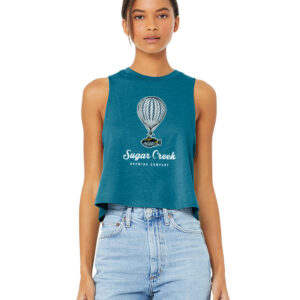 Teal NC Cropped Top